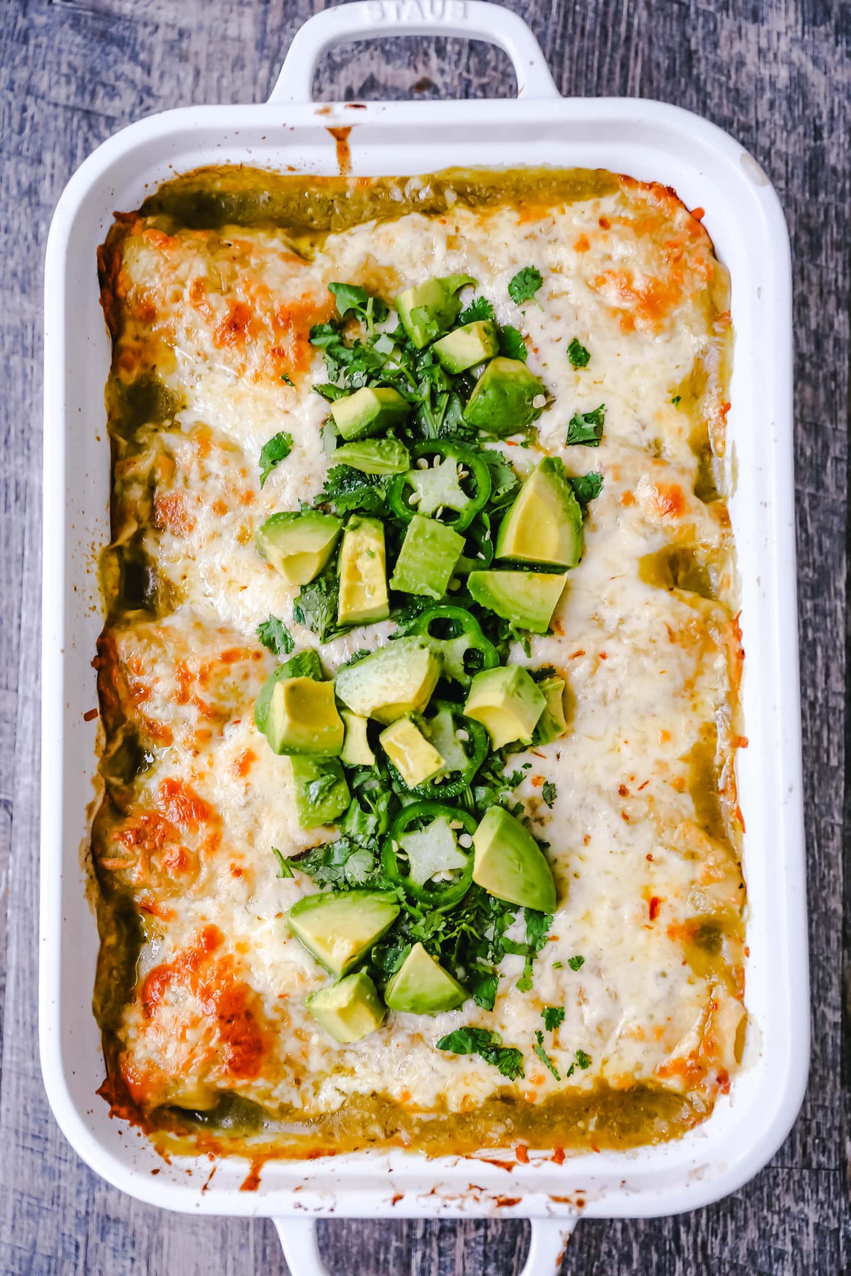 Creamy Green Chile Chicken Enchiladas: Cheesy & Utterly Delicious