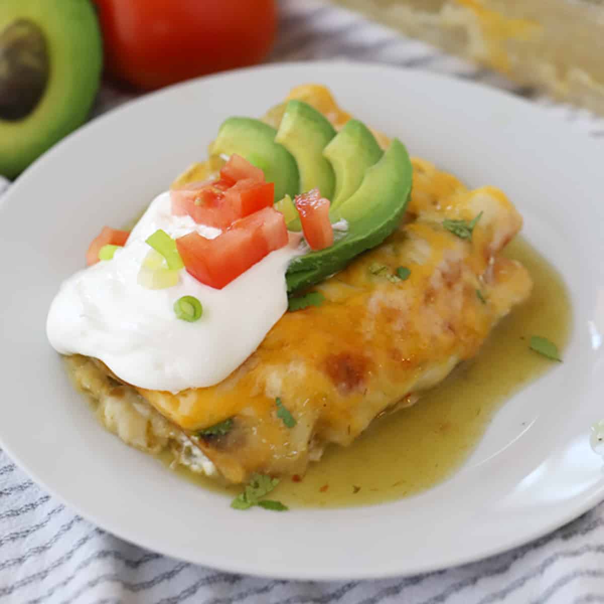 No-Roll Green Chile Chicken Enchiladas: Quick Casserole Style Recipe